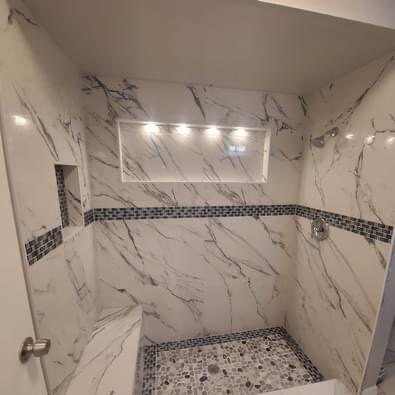 Bathroom shower installation